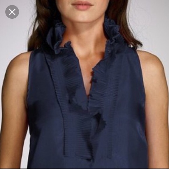 J. Crew Tops - J crew ruffle silk tank
